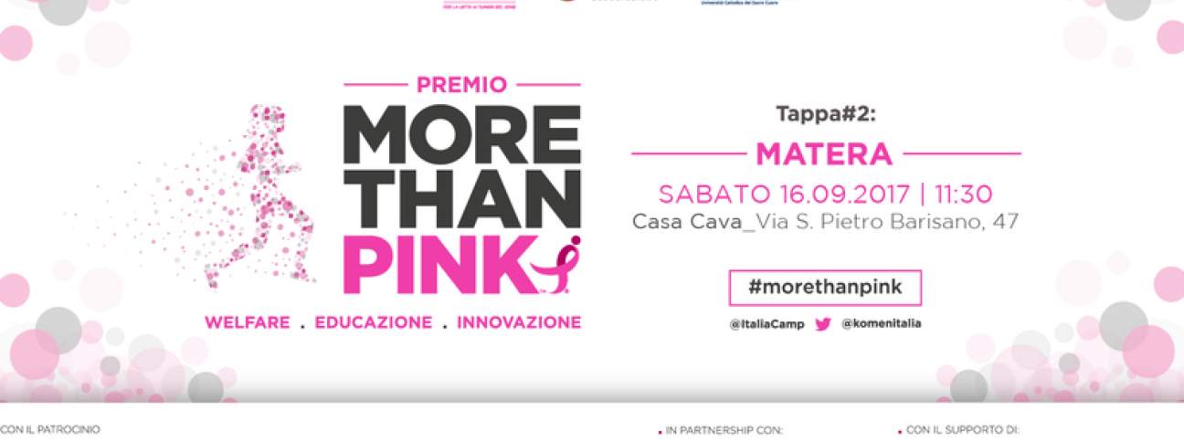 Salute, Donne e Innovazione: Paginemediche a Matera per partecipare al Premio More than Pink